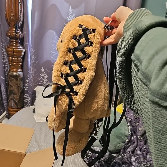 Dolls Kill Plush Bunny Backpack - Picture 2 of 8